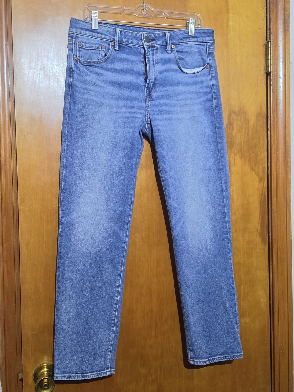 American Eagle AirFlex+ Medium Wash Slim Straight Jeans 30x30